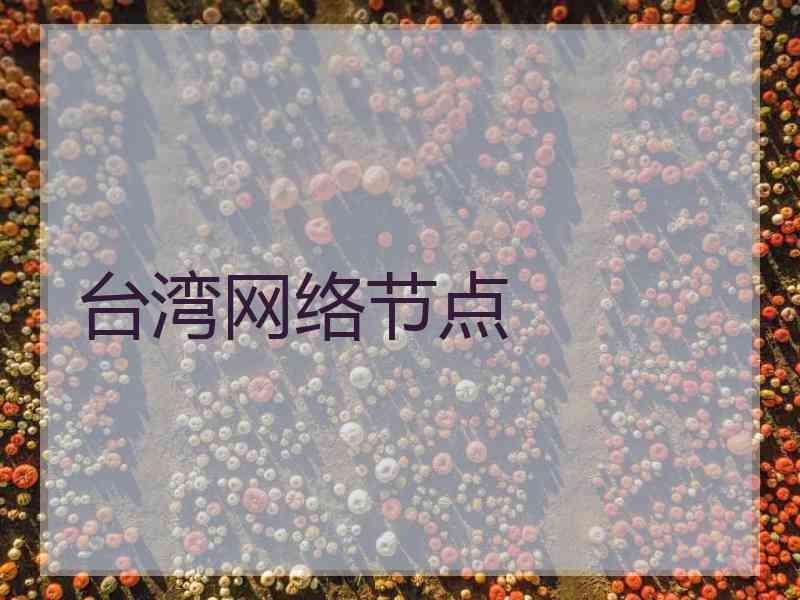 台湾网络节点