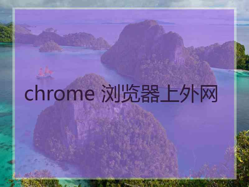 chrome 浏览器上外网