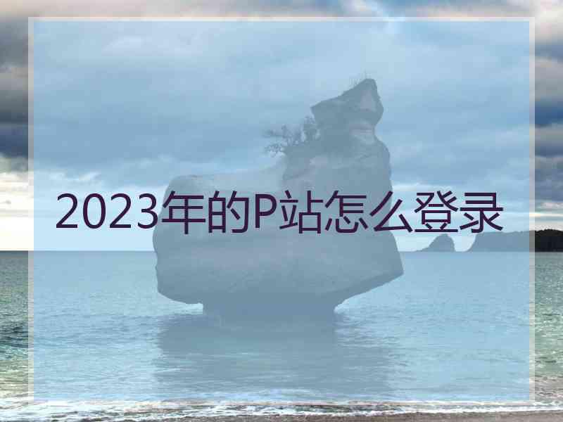 2023年的P站怎么登录