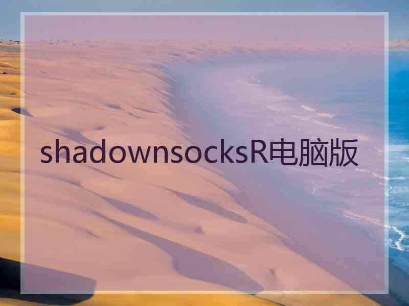 shadownsocksR电脑版