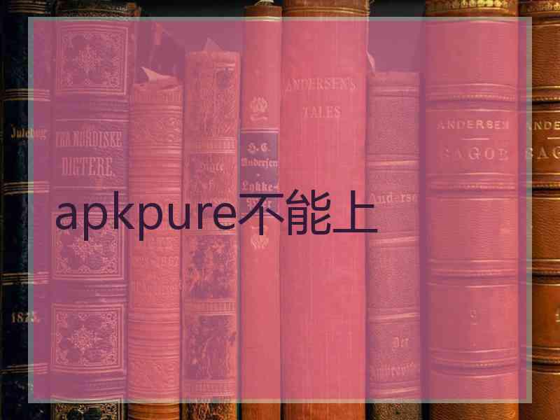 apkpure不能上