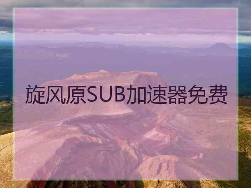 旋风原SUB加速器免费