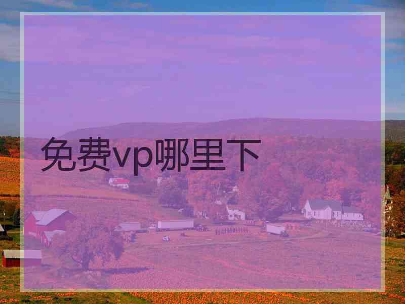 免费vp哪里下