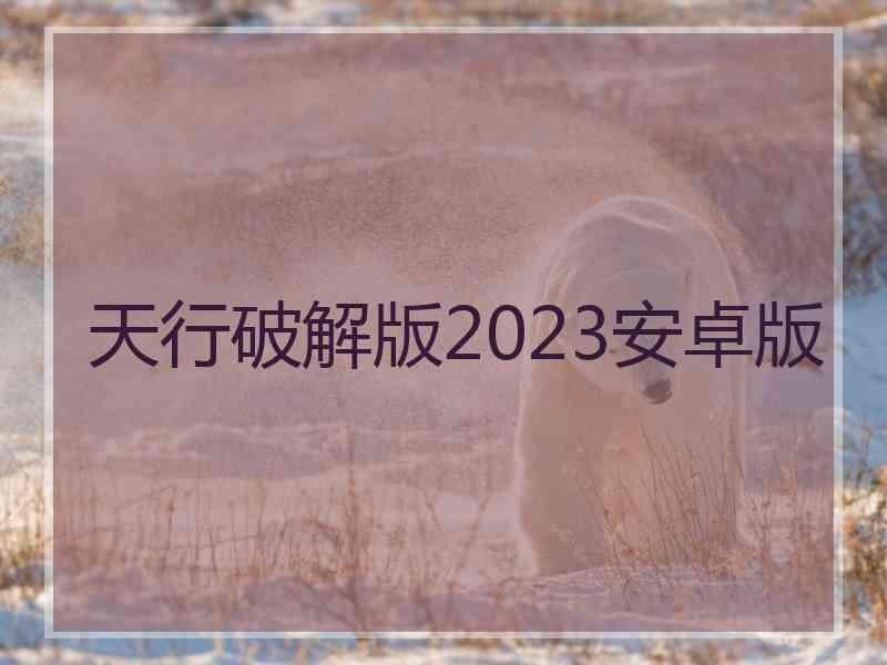 天行破解版2023安卓版