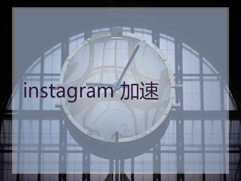 instagram 加速