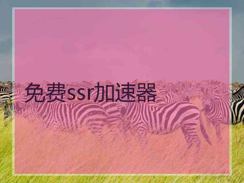 免费ssr加速器