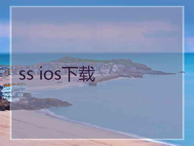 ss ios下载