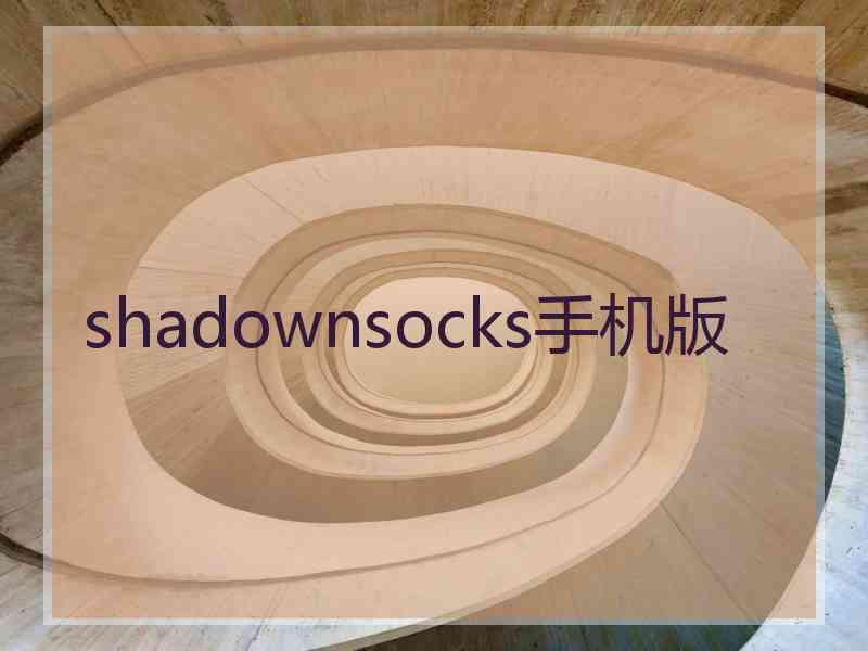 shadownsocks手机版