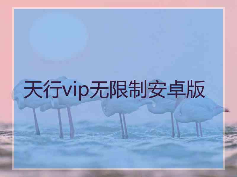 天行vip无限制安卓版