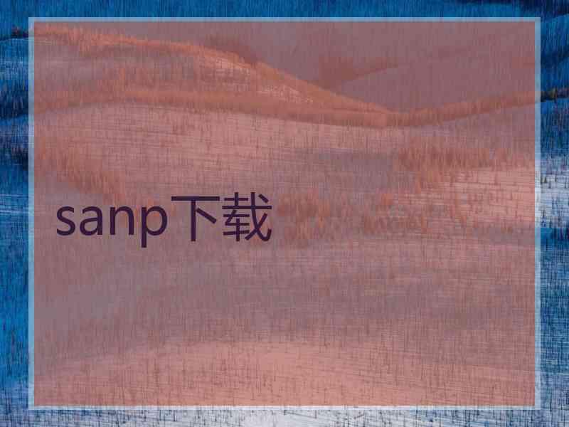 sanp下载