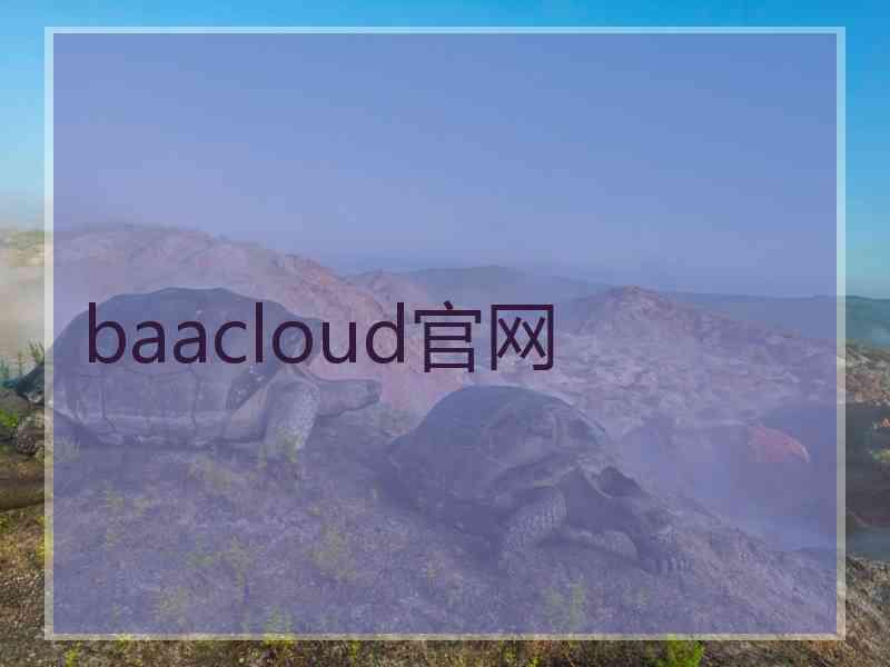 baacloud官网