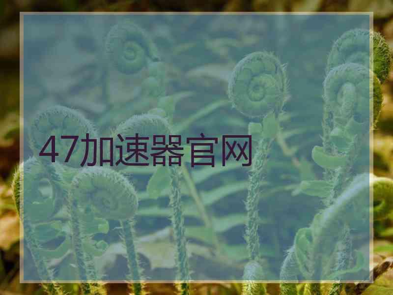 47加速器官网